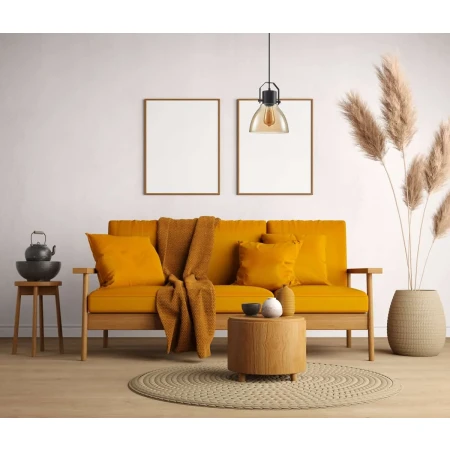 Lampa wisząca Darlena PND-22371-1-BK+AMB - Italux